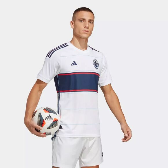 Adidas MLS Vancouver Whitecaps FC Authentic Jersey White Men Med soccer HI1854 - Picture 6 of 15